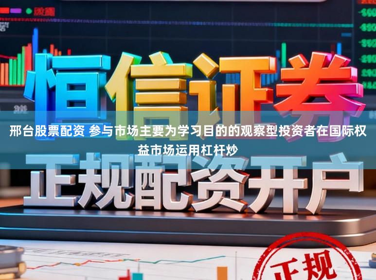 邢台股票配资 参与市场主要为学习目的的观察型投资者在国际权益市场运用杠杆炒